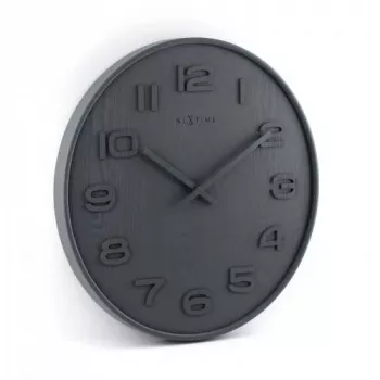 NeXtime 3096GS - Sieninis - kvarcinis laikrodis - Apskritimas - Pilka - Medis - suaugusiems