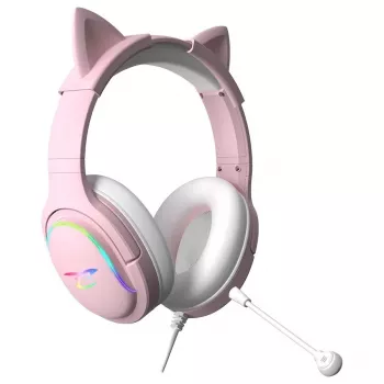 Subsonic Spectra LED žaidimų ausinės Sweety Pink