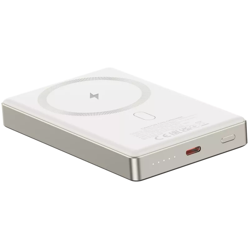 Canyon OnCharge 510 - Powerbank - 10.000 mAh - į USB-C - iš USB-C PD 20W + belaidis magnetinis