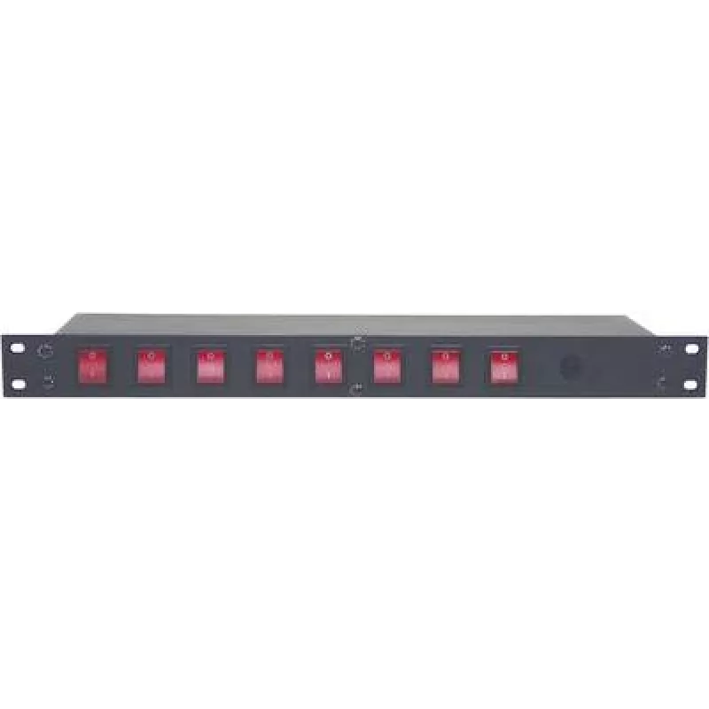 Maitinimo skirstymo skydas EUROLITE 19 colių 8× IEC C13 lizdai modelis 70008277