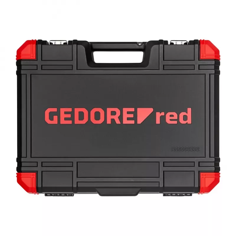 Raktų rinkinys Gedore R46003232, 232 vnt., 1/4 colio ir 1/2 colio pavara