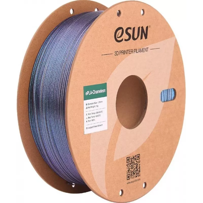 EPLA-CHAMELEON 1,75mm TECH Juoda 1kg (EPLA-CHAMELEON-P175TB1)