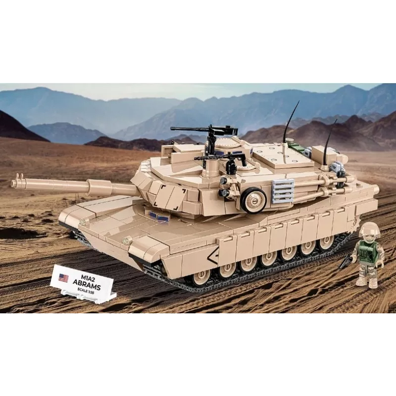 Konstruktorius iš kaladėlių Cobi M1A2 Abrams 1025 dalys modelis CO BI-2632