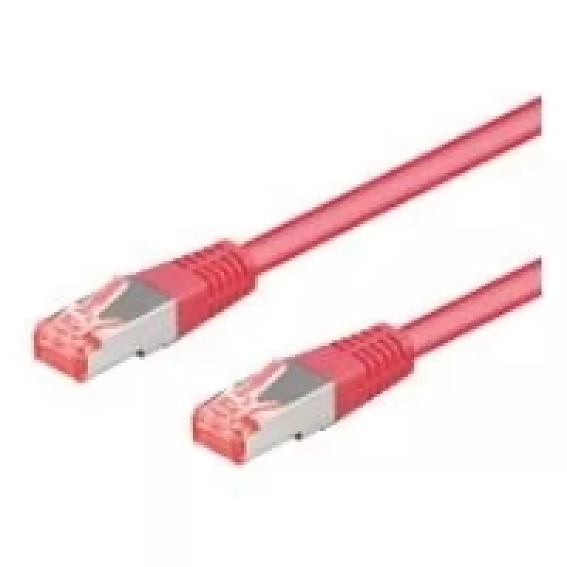 Wentronic Goobay CAT 6a komutacinis kabelis, S/FTP (PiMF), purpurinis, 2 m - LSZH be halogenų, varis (93743)