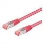 Wentronic Goobay CAT 6a komutacinis kabelis, S/FTP (PiMF), purpurinis, 2 m - LSZH be halogenų, varis (93743)
