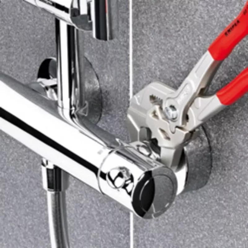 Knipex replės raktas 250 nikelio PVC poliruoti žandikauliai