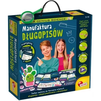 Rašiklių rinkinys Liscianigiochi IM A Genius 304-PL107988 — vaikiškas mokomasis žymeklių ir rašiklių rinkinys