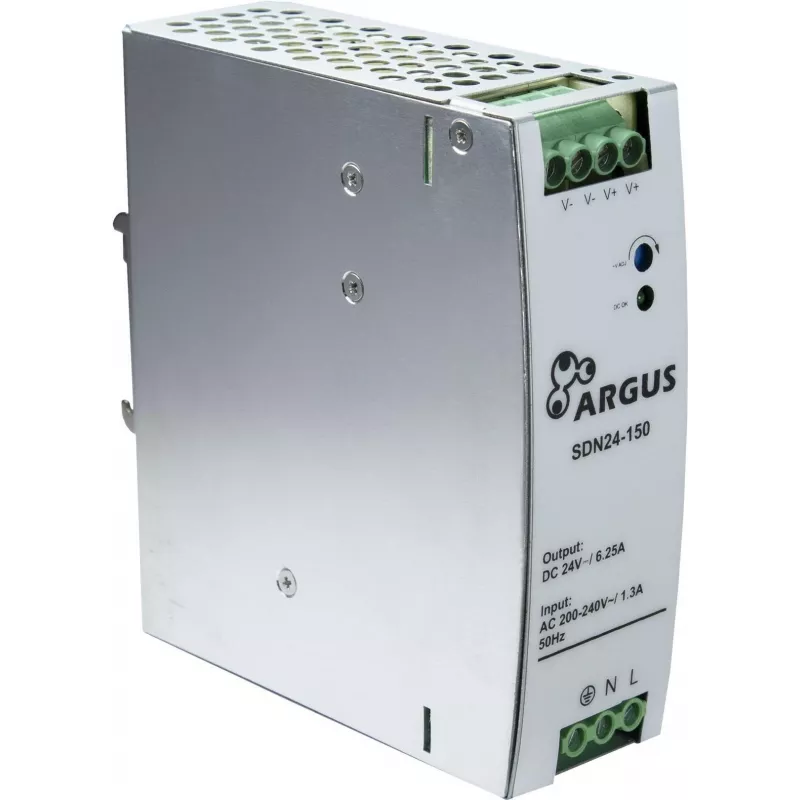 Maitinimo šaltinis INTER-TECH SDN 24-150 24V 150W DIN bėgelio