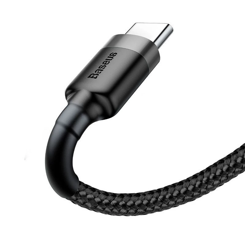 Baseus Cafule USB į USB-C 3A 1m (pilka-juoda)