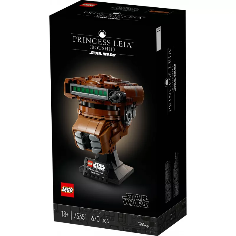 LEGO Star Wars Princesės Lėjos (Boushh) šalmo rinkinys suaugusiems 75351 (670 dalių)