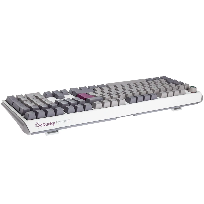 Ducky One 3 RGB klaviatūra Žaidimų USB QWERTY JAV anglų Pilka