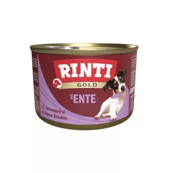 RINTI Gold Duck - šlapias šunų maistas - 185g