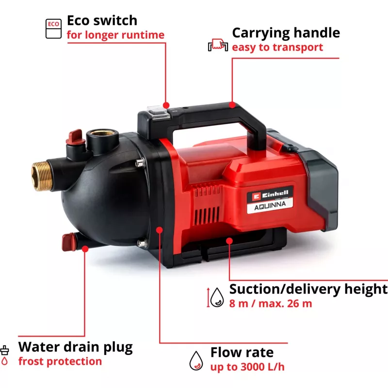 Vandens siurblys Einhell AQUINNA 2,6 bar 3000 l/h