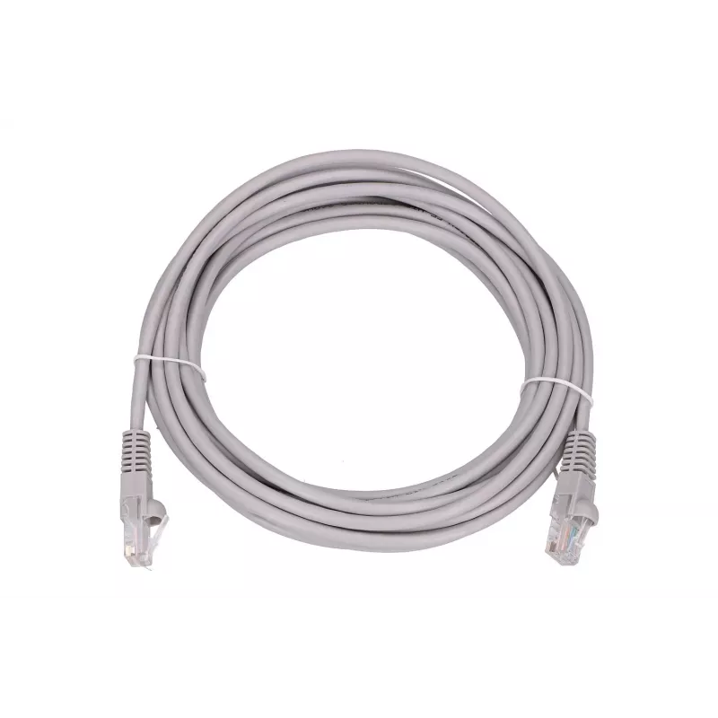 Tinklo komutacinis kabelis Extralink Cat5e UTP 5 m — RJ-45 į RJ-45, pilkas