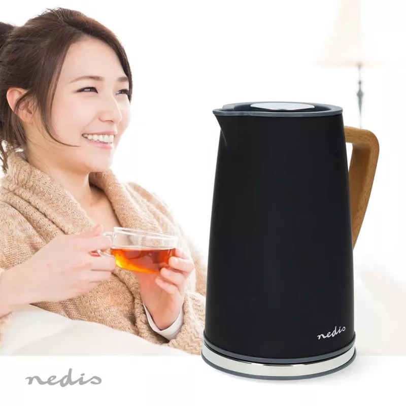 Elektrinis virdulys Nedis KAWK510EBK 1,7 L 2200 W Juodas