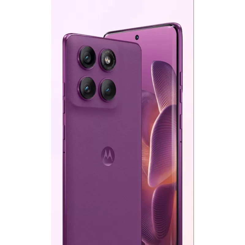 Išmanusis telefonas Motorola Moto Edge 60 Pro 5G Dual-SIM, 8 GB RAM, 256 GB atmintinė, Pantone Sparkling Grape