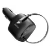Belkin 75W 2-Port w Retractable USB-C Cbl Car - Kabelis (CCC001HQBK)