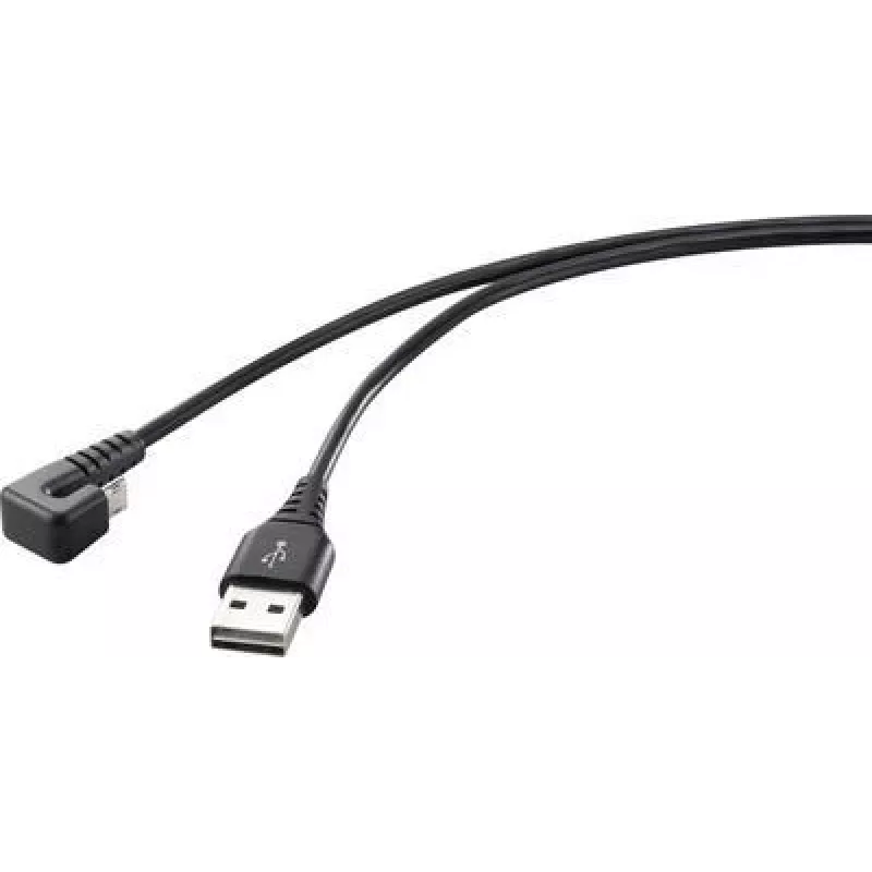 Renkforce USB 2.0, Telefon (analog) Connection Cable [1x USB 2.0 Plug A - 1x USB 2.0 Socket Micro-B] 1.00 m Juoda (RF-4598342)