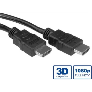 VALUE - Vaizdo/garso/tinklo kabelis - HDMI - HDMI, 19 kontaktų (V) - HDMI, 19 kontaktų (V) - 3 m - Ekranuotas - Juodas (11.99.5733)