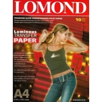 Lomond Thermal Transfer Inkjet Paper A4, 10 lapų, fluorescencinis