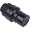 Jungtis Alphacool 17440 — žalvarinė kompiuterinio aušinimo jungtis, juoda, 32×86×32 mm