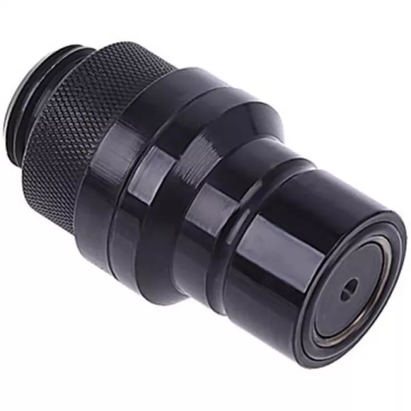 Jungtis Alphacool 17440 — žalvarinė kompiuterinio aušinimo jungtis, juoda, 32×86×32 mm