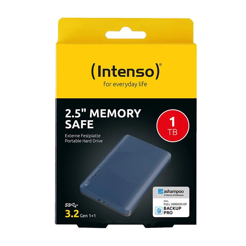 Išorinis HDD | INTENSO | 1000 GB | Mėlynos spalvos | 6029565