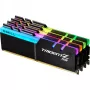 DIMM 32 GB DDR4-3200 (4x 8 GB) Quad-Kit, atmintinė juoda, F4-3200C16Q-32GTZRX, Trident Z RGB, INTEL XMP