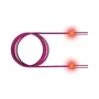 ZVK GmbH EasyLan FO LED Patch Cord Premium, Duplex - komutacinis kabelis - LC daugiamodis (M) į LC daugiamodis (M) - 3 m - šviesolaidinis - dvipusis - 50/125 mikrometrų - OM4 - viržių violetinė, R