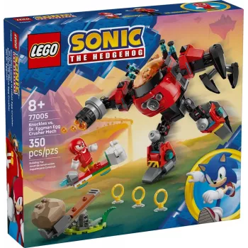 LEGO konstruktorius Sonic the Hedgehog 77005 Knuckles vs Dr Eggman Egg Crusher Mech, 350 dalių, amžius 8+