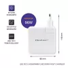 Maitinimo įkroviklis QOLTEC 51709, 96W USB-C PD, išėjimo diapazonas 5V–20V