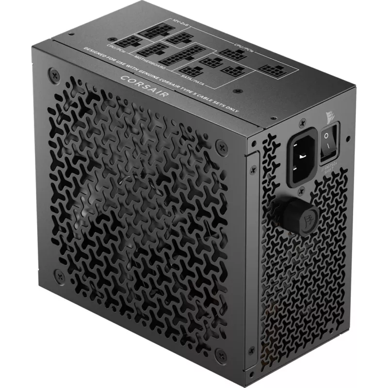 Maitinimo blokas CORSAIR RMx Shift RM750x 750 W ATX 24-pin 80 PLUS Gold, juodas, 140 mm ventiliatorius