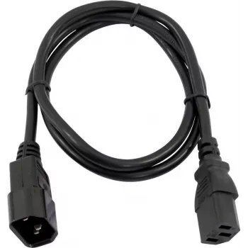 Maitinimo ilgintuvo laidas Omnitronic 30235104, 3×0,75 mm², 1 m, juodas