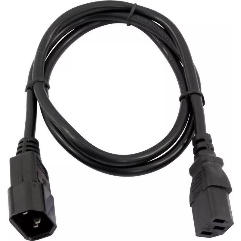 Maitinimo ilgintuvo laidas Omnitronic 30235104, 3×0,75 mm², 1 m, juodas