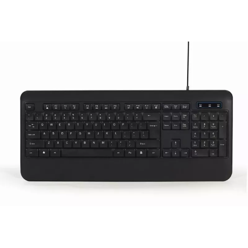 MULTIMEDIJOS KLAVIATŪRA USB ENG/JUODA KB-UML-03 GEMBIRD