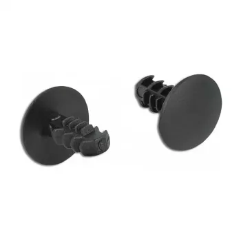 Eglutės segtukas DeLOCK 60188 juodas nailonas 10 vnt.