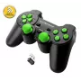 Laidinis žaidimų pultelis ESPERANZA EGG108G — USB 2.0, 12 mygtukų, analoginis/skaitmeninis, D-pad, skirtas PC ir PlayStation 3, juoda/žalia