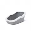 Atviras kačių tualetas Savic Aseo pilkai baltas 560×390×275 mm katėms, plastikinis, 2 kg