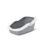 Atviras kačių tualetas Savic Aseo pilkai baltas 560×390×275 mm katėms, plastikinis, 2 kg