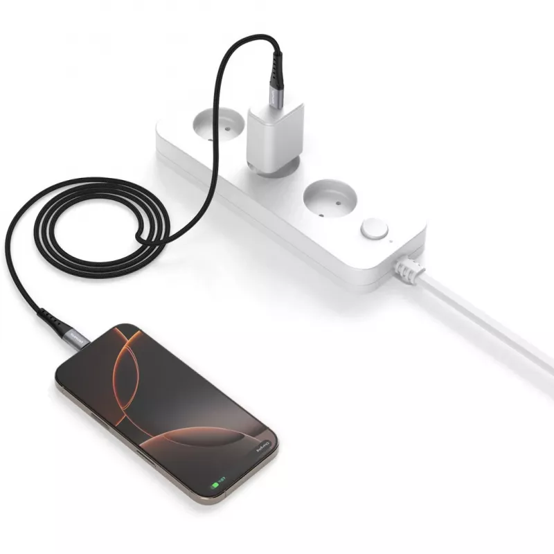 USB laidas 4smarts 541454 1,5 m USB C juodas