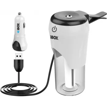 iBox ICCH-01 automobilinis USB įkroviklis su oro drėkintuvu ir aromato difuzoriumi