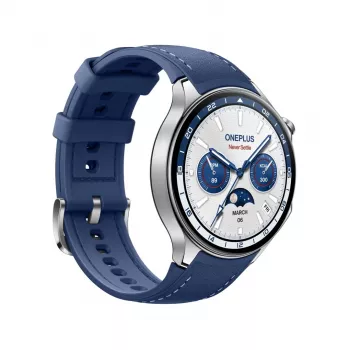 Išmanusis laikrodis ONEPLUS OnePlus Watch 2 47 mm, 1,43 colio AMOLED, 466×466, 32 GB, „Wi‑Fi“, GPS, mėlynas korpusas