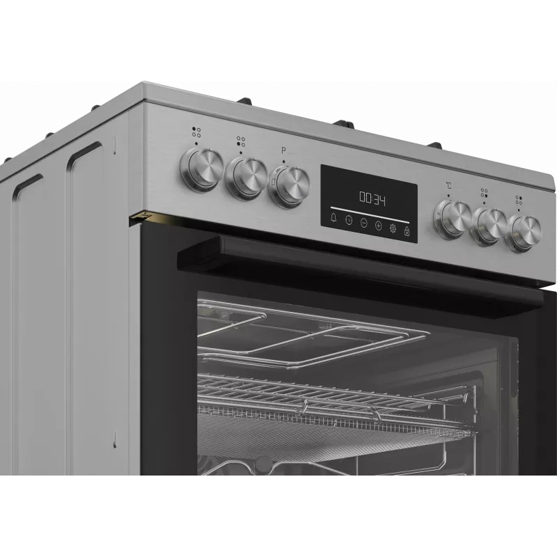 BEKO Viryklė | FBMA61330GXDT | Kaitlentės tipas Dujinė | Orkaitės tipas Elektrinė | Nerūdijantis plienas | Plotis 60 cm | Kepinimas ant grotelių | LED | Gylis 60 cm | 72 l