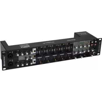 Pramoginis maišytuvas Omnitronic EM-550B MK2 5 kanalų USB maišytuvas su EQ ir mikrofonų įvestimis