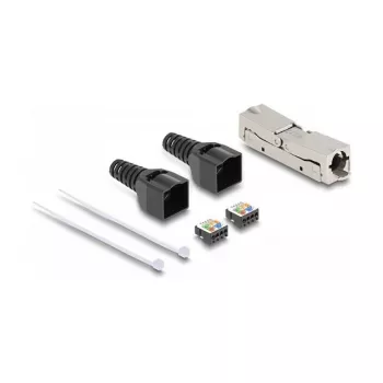 DeLOCK RJ45 mova LSA į LSA Cat.8.1 be įrankių juoda