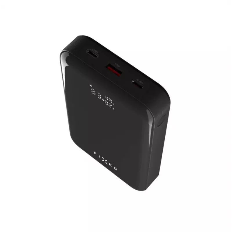 Išorinė baterija FIXED Zen 20 Pro su LCD ekranu — 20000 mAh, keli USB išėjimai