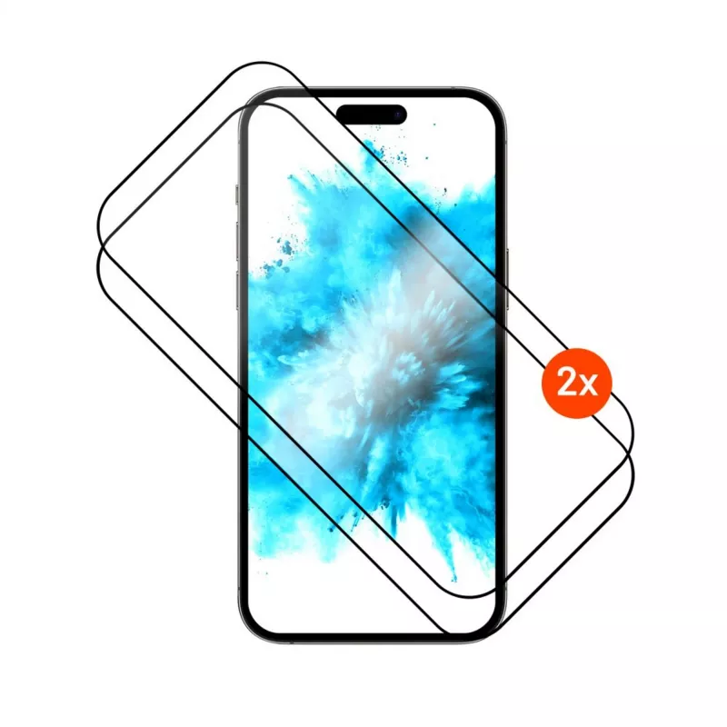 Grūdinto stiklo ekrano apsauga visiška danga FIXED Apple iPhone Air 2.5D juoda