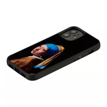 Apsauginis iKins dėklas, skirtas „Apple iPhone 12 mini“ – dizainas: Mergina su perlo auskaru