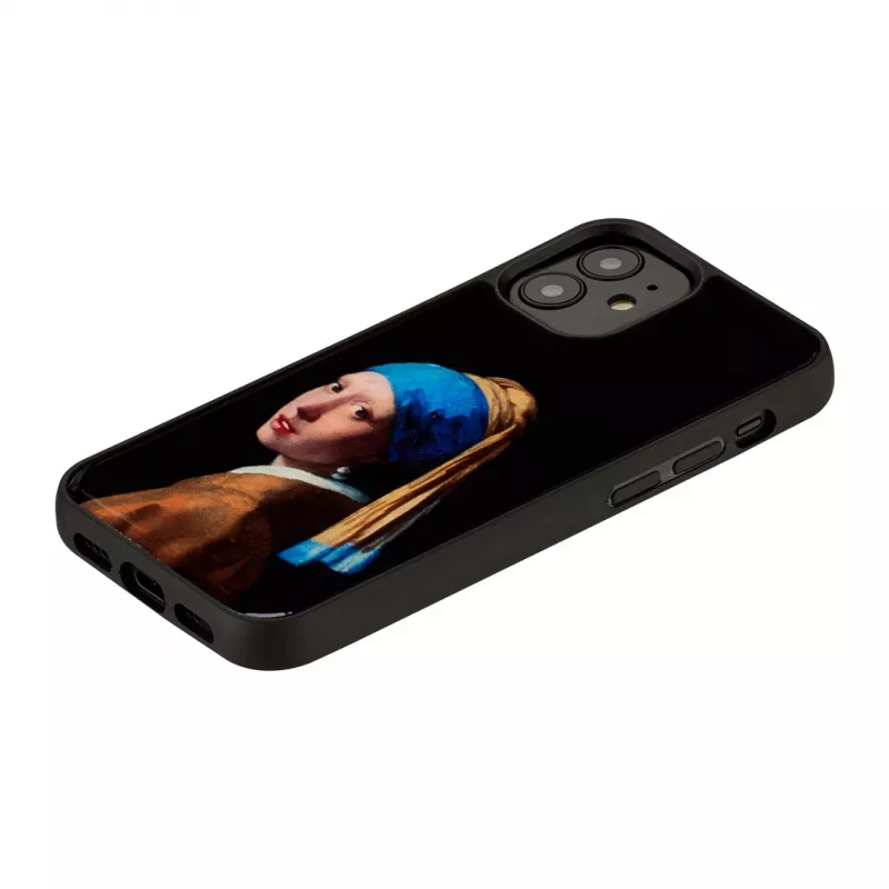 Apsauginis iKins dėklas, skirtas „Apple iPhone 12 mini“ – dizainas: Mergina su perlo auskaru