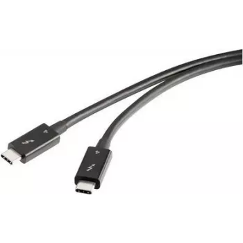 Renkforce Thunderbolt™-Cable Thunderbolt™ 4 Thunderbolt™ (USB-C®) Plug, Thunderbolt™ (USB-C®) Plug 0.80 m Juoda double-shielded RF-5235980 (RF-5235980)
